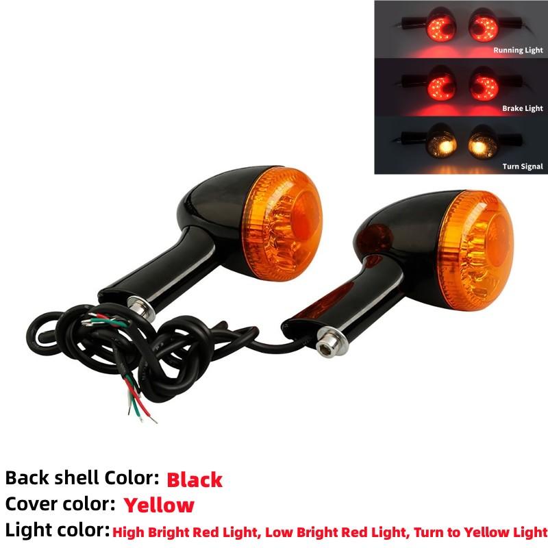 2Pcs LED Motorcycle Turn Signal Light Motorcycle Turn Indicator Running Lamp Fit for Harley Sportster XL883 XL1200