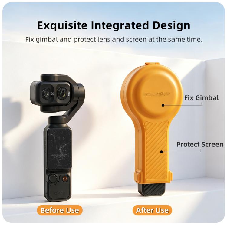 Для DJI Osmo Pocket 4P Sunnylife Защитный чехол в форме лампочки для стабилизатора камеры, Бокс для хранения с ремешком