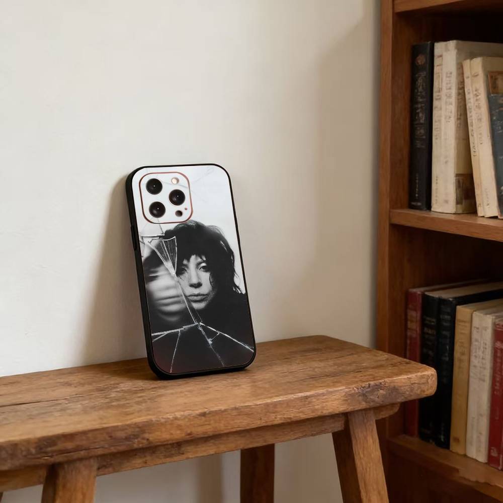 Чехол для телефона Singer L-Lady Gaga Mayhem для iPhone 17,16,15,14,13,12,11 Plus,Pro Max,XS, Мягкий силиконовый черный чехол