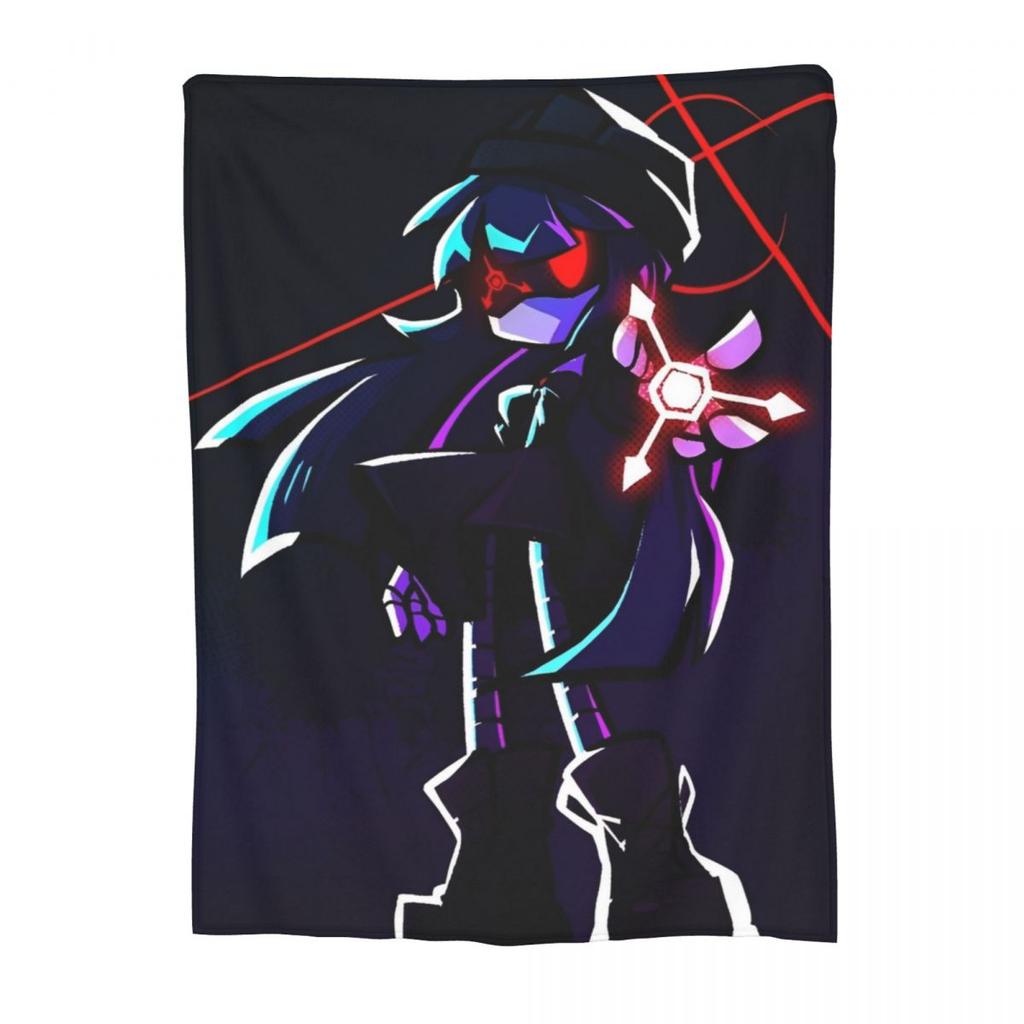 Murder Drones Uzi Doorman Knitted Blanket Coral Fleece Plush Tv Series Soft Throw Blankets for Outdoor Travel Bedroom Quilt