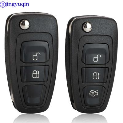 Корпус дистанционного ключа jingyuqin для Ford Ranger 2011 2012 2013 2014 2015 2 кнопки HU101 FO21 лезвие EB3T-15K601-BA 5WK50165