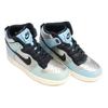 Nike Womens Dunk High LX 'Metallic Silver Mica Blue' (women's sizes) Metallic Silver / Mica Blue / Black Skate Shoes 881233 002