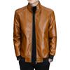 New Autumn and Winter Leather Men's Leather Jacket Plus Cashmere Casual Coat Korean Version Trend Slim Handsome Youth Spring and Autumn