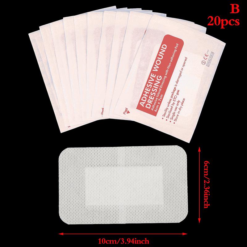 20Pcs Breathable Self-Adhesive Wound Dressing Band Aid Bandage Wound Hemostasis