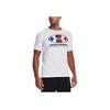 Under Armour Футболка с круглым вырезом и логотипом, мужские топы, белая 1361676-100