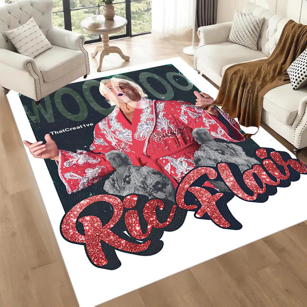 Ric Flair2 Square rugs are a great choice for living rooms, bedrooms, home décor, and as gifts.