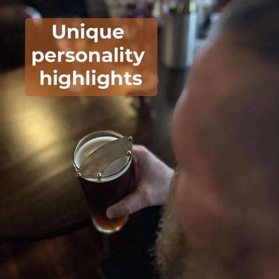 1/2Pcs Portable Beard Protector Metal Mustache Drinking Protector Protect Mustache from Beer Coffee Tea Beverage Drinks Water Cup Mug Mustache Guard