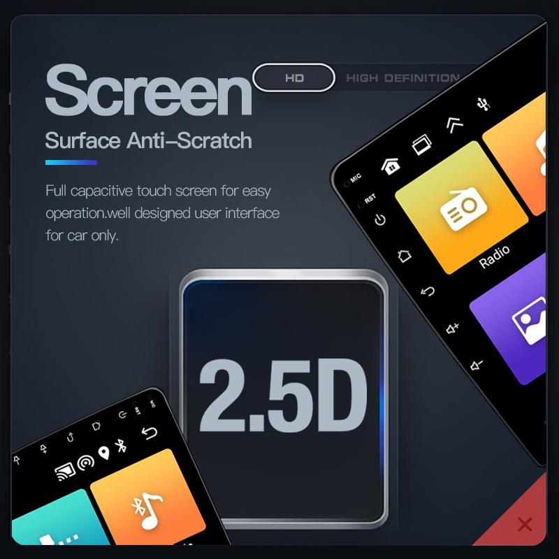 Универсальный 7-10-дюймовый экран для центральной консоли автомобиля с навигацией, камерой заднего вида и радио