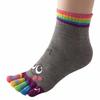 Color Random Cute Sports Trainer Five Finger Toe Socks Cotton Cartoon Smile