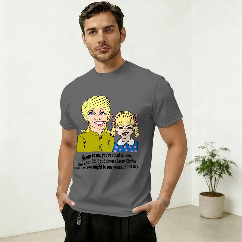 Vintage TV The Brady Bunch TShirt for Unisex Crew Neck 100 Cotton T Shirts Short Sleeve Tees Gift Idea Tops