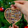 New Acrylic Decorations Book Lovers Heart Librarian Decorations Car Hangers Home Decor