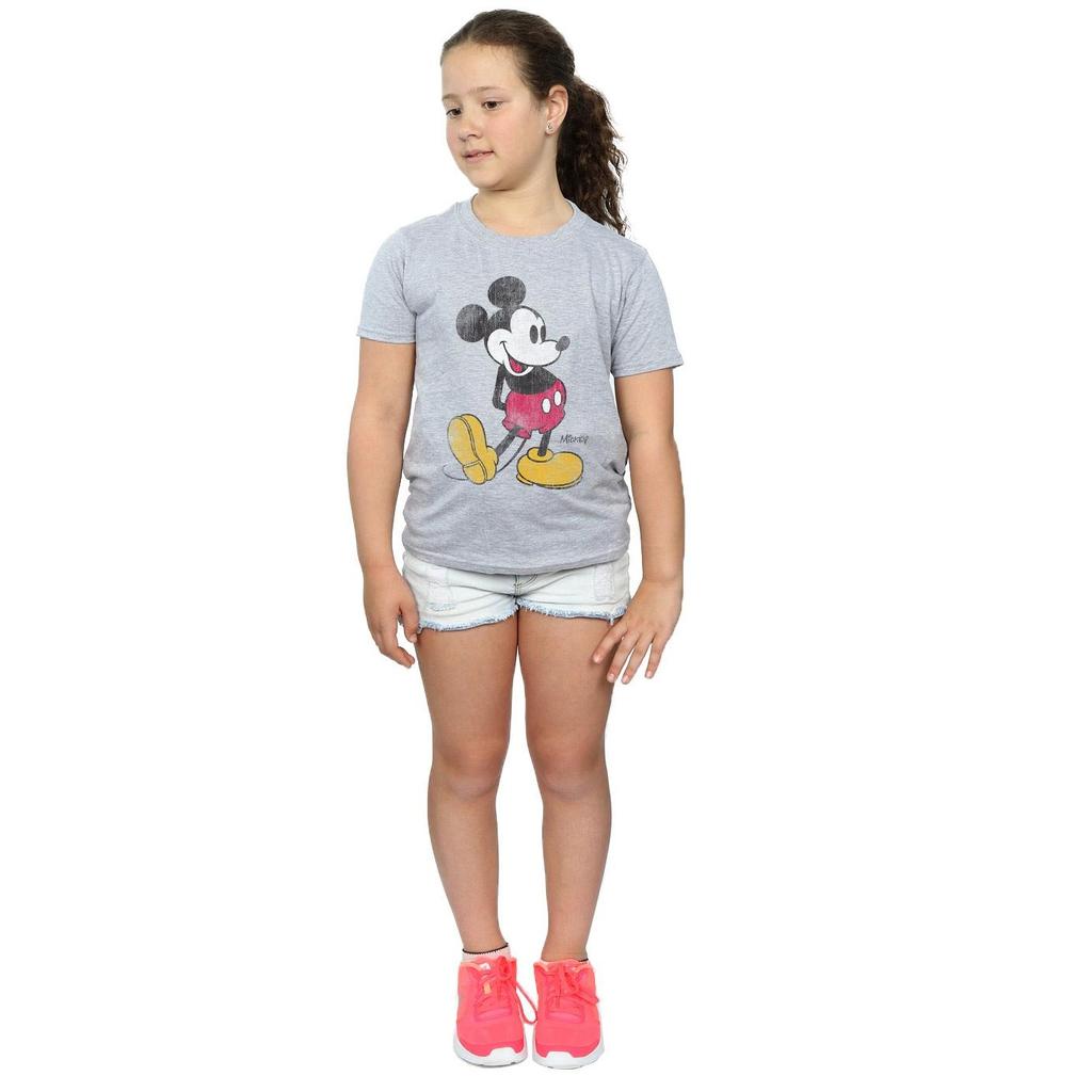 Disney Girls Classic Kick Mickey Mouse T-Shirt