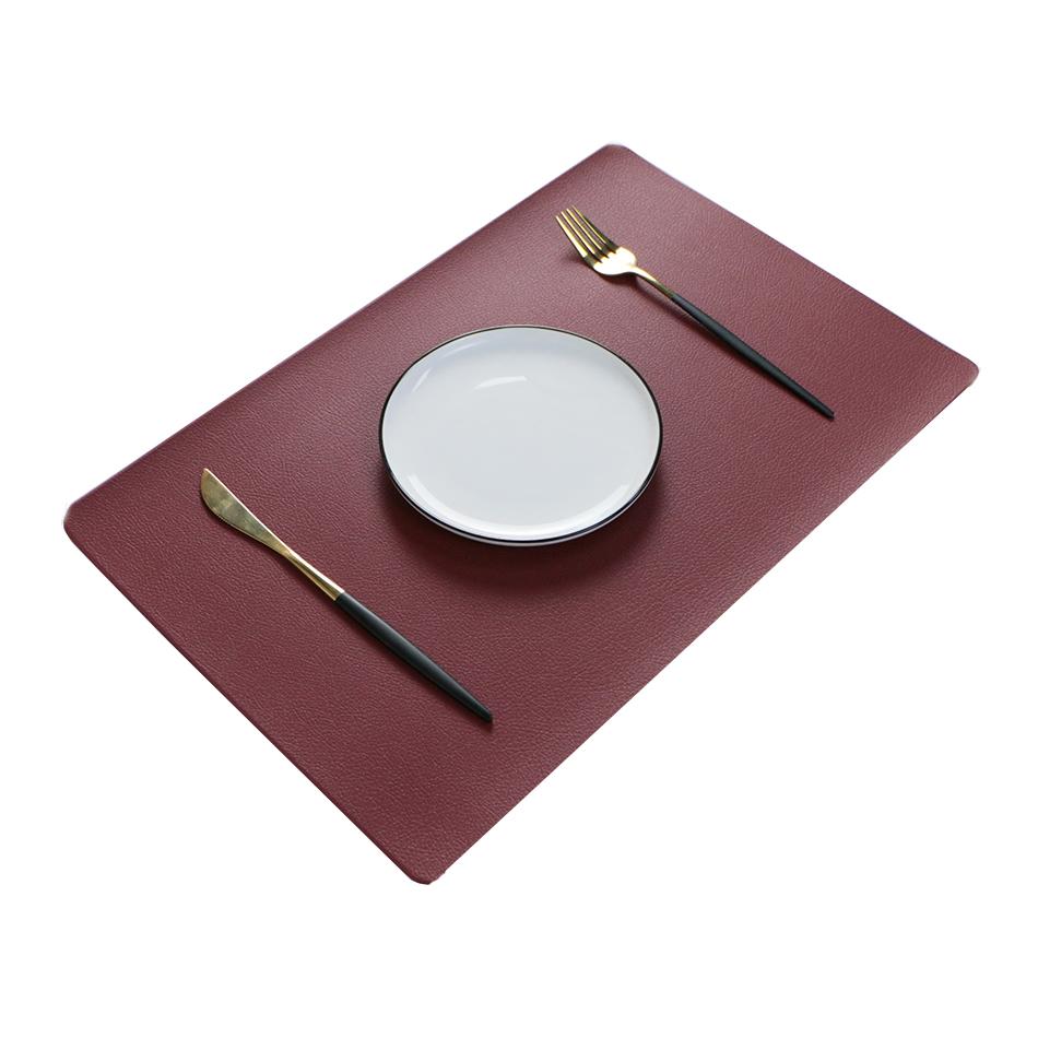 Set of 4 Placemats Durable Waterproof Woven Vinyl Easy To Clean Heat Resistant PVC For Dining Kitchen Wedding Decor
