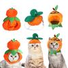 3 Pieces of Cat Hat, Cat Clothing, Fruit Hat with Ears, Fun Cat Hat Suitable for Cats and Small Dogs, Kittens, Puppies, Party Co