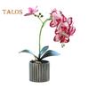 Искусственное растение в горшке, искусственная орхидея-мотылек, бонсай, настольный искусственный фаленопсис, цветы для домашнего обеденного стола, украшения офисного стола