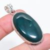 Bloodstone Gemstone 925 Sterling Silver Jewelry Pendant 2.17"