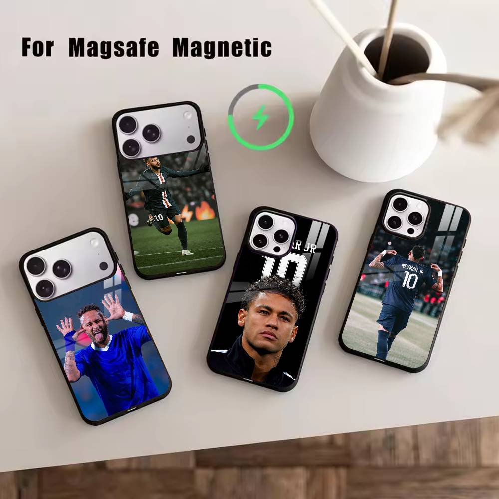 F-Футбол N-Неймар 10 Чехол для телефона для iPhone17,16,15,14,13,12,11 Plus,Pro Магнитный с Magsafe Беспроводная зарядка