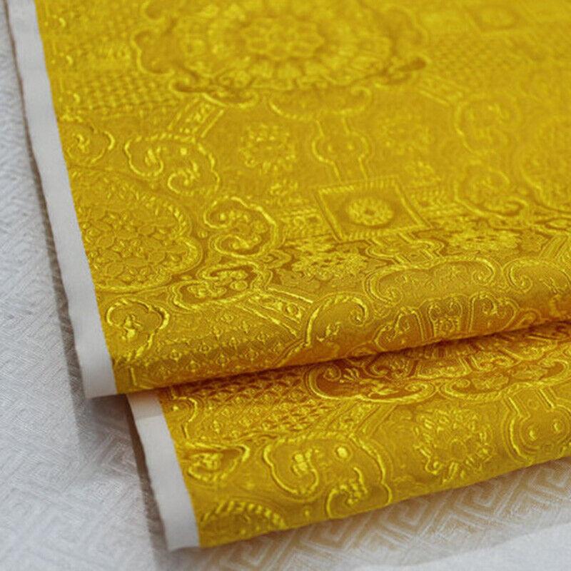 Атлас Шелк Брокат Жаккард Цветочная Ткань Винтажное Платье Костюм Ткань для Рукоделия Одежды Ципао Наволочки Ткань для Шитья DIY