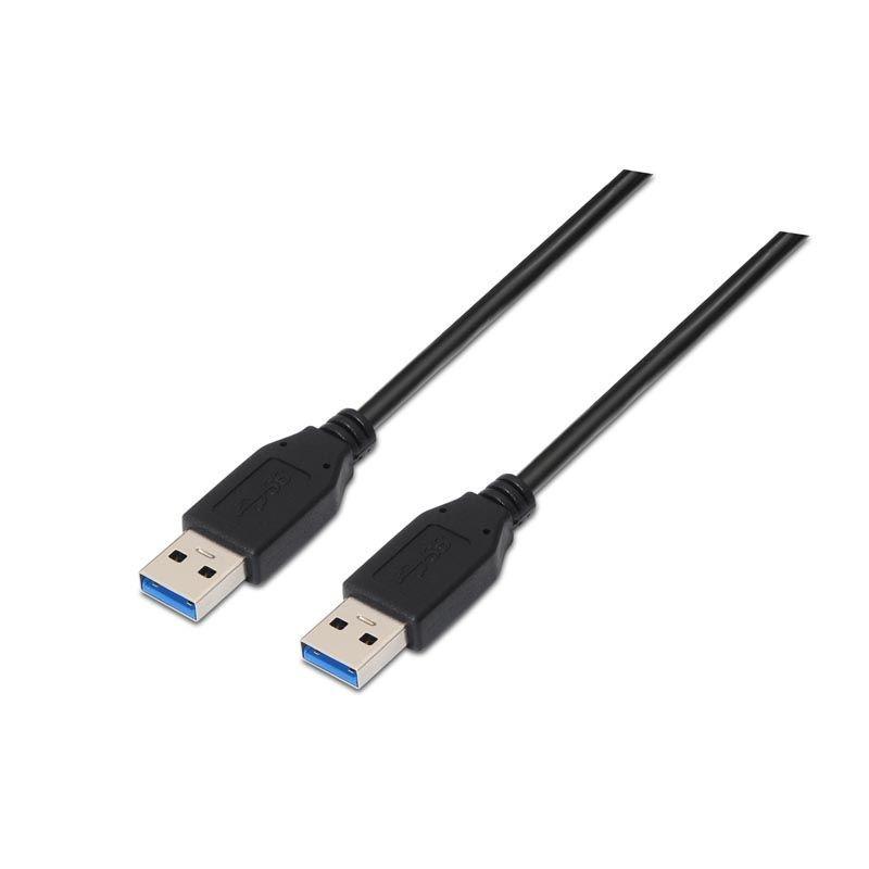 NANO CABLE - Cable usb 3.0 nanocable 10.01.1002-bk/ usb macho - usb macho/ 2m/ negro