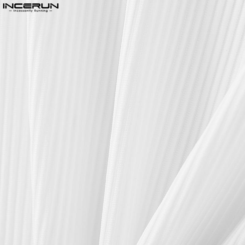 INCEURN Men Stand Collar Turtleneck Sleeveless Knitted Vest Slim Tank Tops