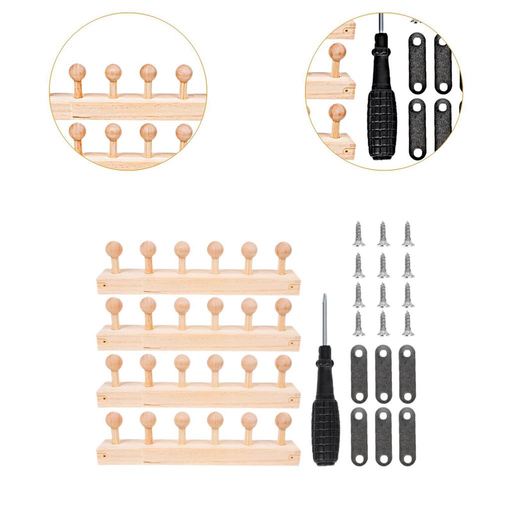 Прочный набор ткацкого станка из сосны для изготовления объемных пледов, ручной расширяемый вязальный набор, подарок для начинающих и взрослых, для домашних поделок