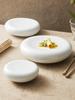 Double-layer Insulation Ceramic Plate Dessert Appetizer Plate Ceramic Dishes Molecular Cuisine Restaurant Specific Tableware