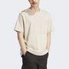 Adidas Originals T Shirts Men's Beige Crew Neck Moderate Straight Fit IJ7462