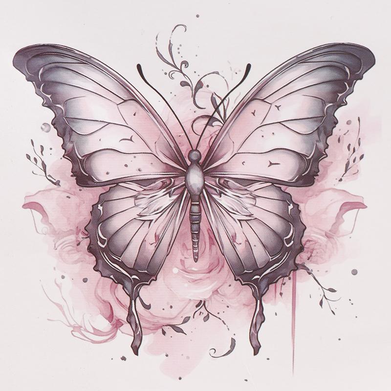 1 лист, красочные временные татуировки с бабочками для женщин и мужчин, поддельные татуировки, наклейки для взрослых, лицо, руки, боди-арт, татуировки