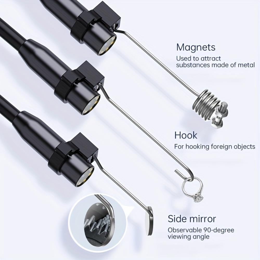Industrial Endoscope with Lamp, 8mm Endoscopy Camera 4.3-inch LCD Screen, Suitable for Automotive Pipes, Sewers, Walls, Drains, Home Decoration Tools