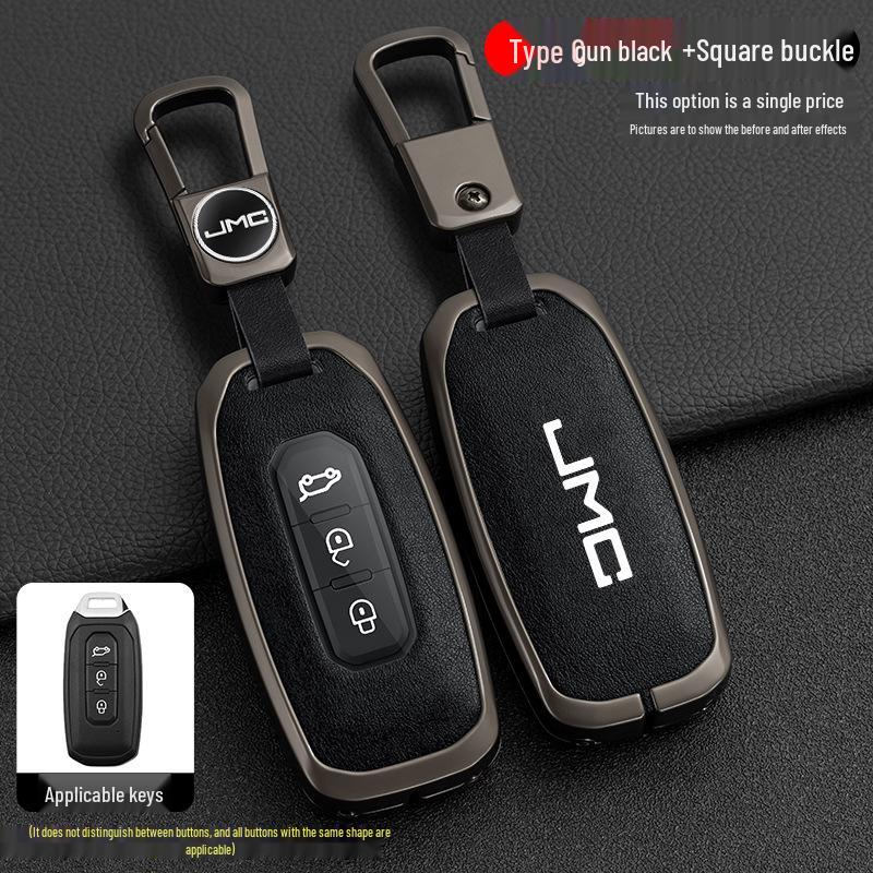 Jiangling Yuhu 7 Key Case: Fits Yusheng S350/S330, Transit, New Baodian - Metal Shell for Men