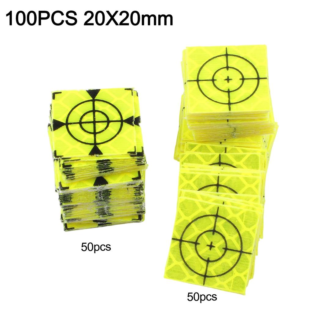 Station Reflector Total Station Reflector 100pcs/set 20-60mm Acrylic