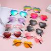 Vintage Fancy Accessories Metal Frame Heart-Shaped Sunglasses Shades 90s Glasses Heart Sun Glasses