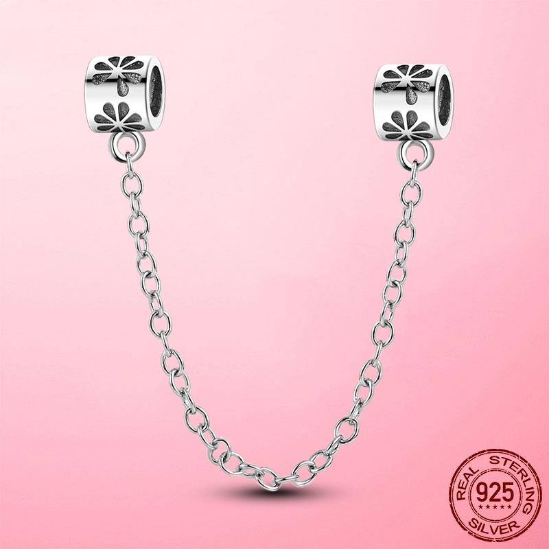 Застежка-зажим, цепочка-зажим из серебра 925 пробы, подвески-звездочки, бусины-стопоры, оригинальный браслет dora, оригинальные украшения своими руками