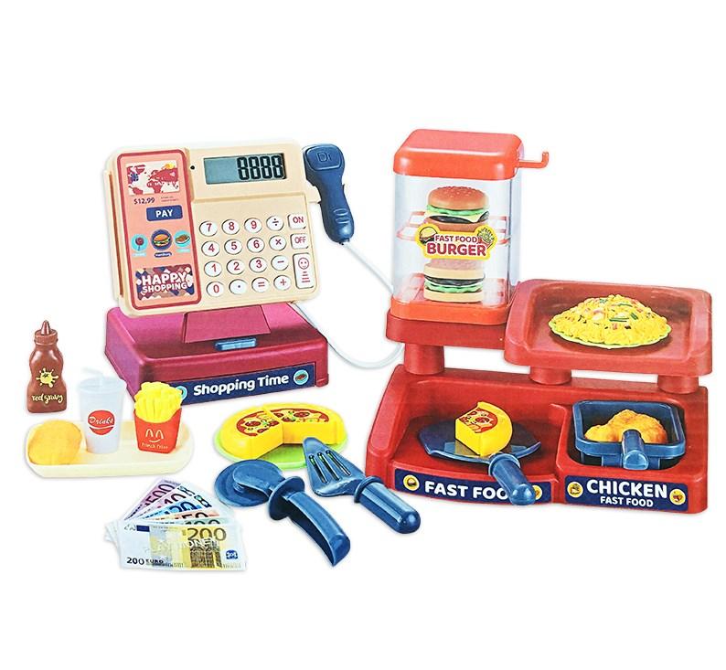 Детская головоломка, игрушечный домик, игрушка для девочек, симулятор, кассовый аппарат супермаркета, электрическая многофункциональная игрушка для родителей и детей