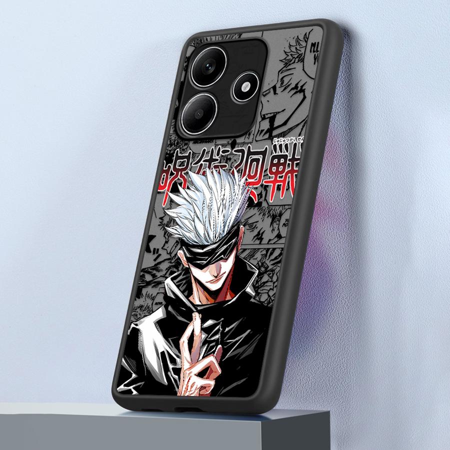 Чехол для телефона Xiaomi Redmi Note 14 13C 10 12 14C 9S 13 Pro Plus A4 11 с принтом из аниме Jujutsu Kaisen, задняя крышка
