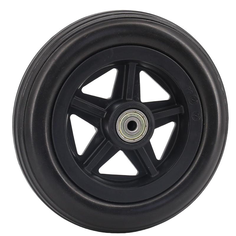 6/7/8/10Inch Shopping Cart Wheels Anti Slip Replacement Travelling Trolley Caster Wear-resistant Solid Tire Wheel
