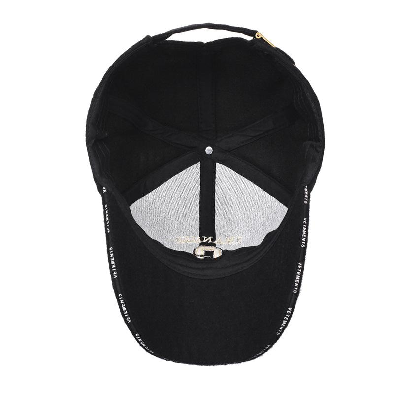 Сезонная повседневная шерстяная бейсболка с вышитым алфавитом для мужчин среднего и пожилого возраста, теплая, защищающая от холода, для активного отдыха