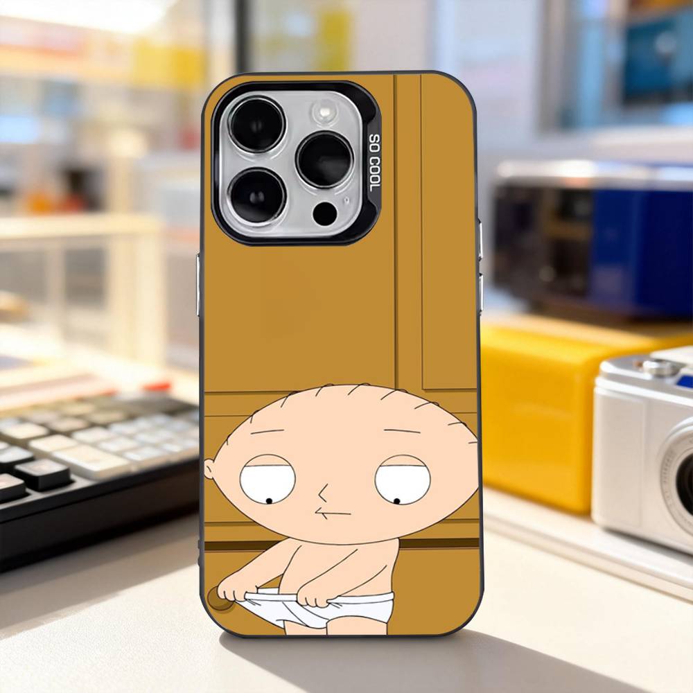 F-Family Funny G-Guy Funny For iPhone 17,16,15,14,13,12,11,Pro,Max,Plus,E,Air,Mini Anti Fall Black Matte Hard Bumper Phone Case