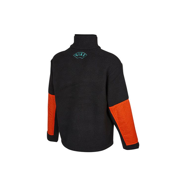 Nike CNY Colorblock Logo Print Воротник-стойка Куртка с длинными рукавами Мужская куртка Черная DQ5061-010