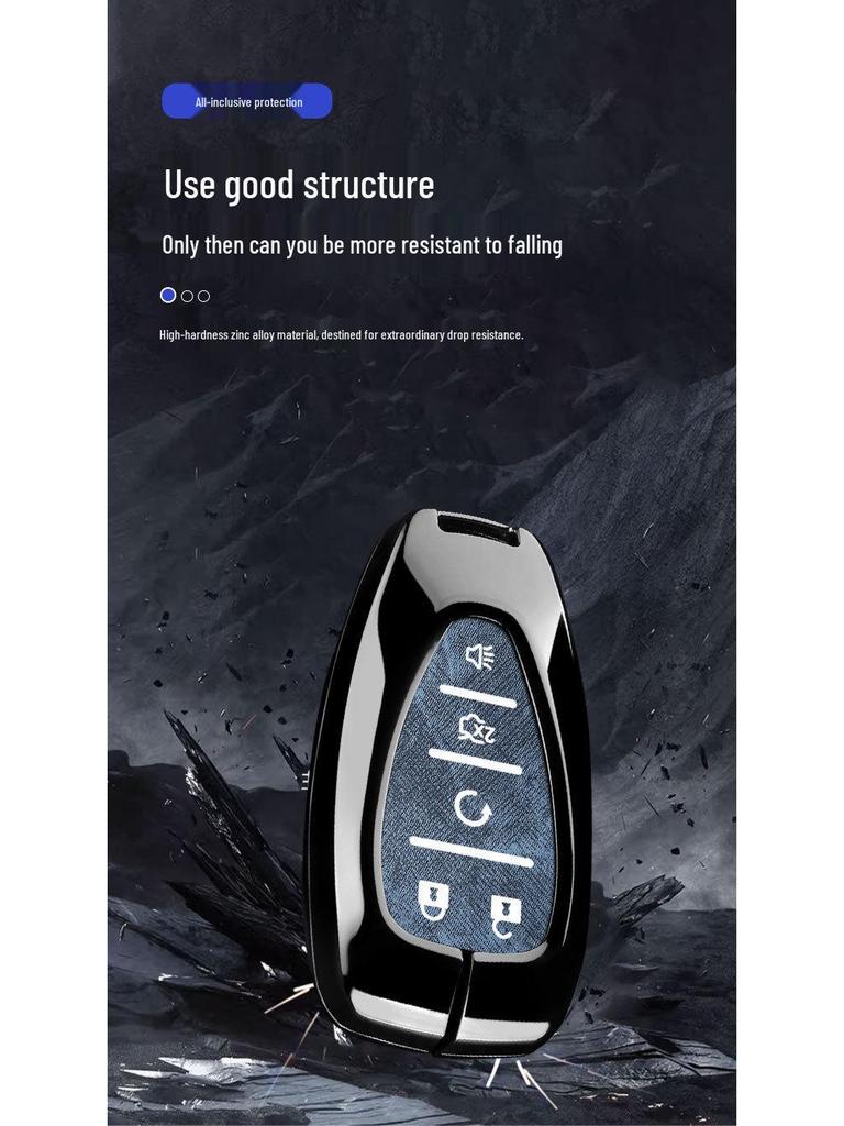 Чехол для ключа Chevrolet для Equinox, Malibu XL, Trax, Trailblazer, Orlando, Monza - Накладка на корпус автомобиля