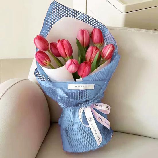 Цветочная упаковочная бумага Эластичная DIY Crafts Подарочная коробка Защитная упаковочная бумага Цветочная