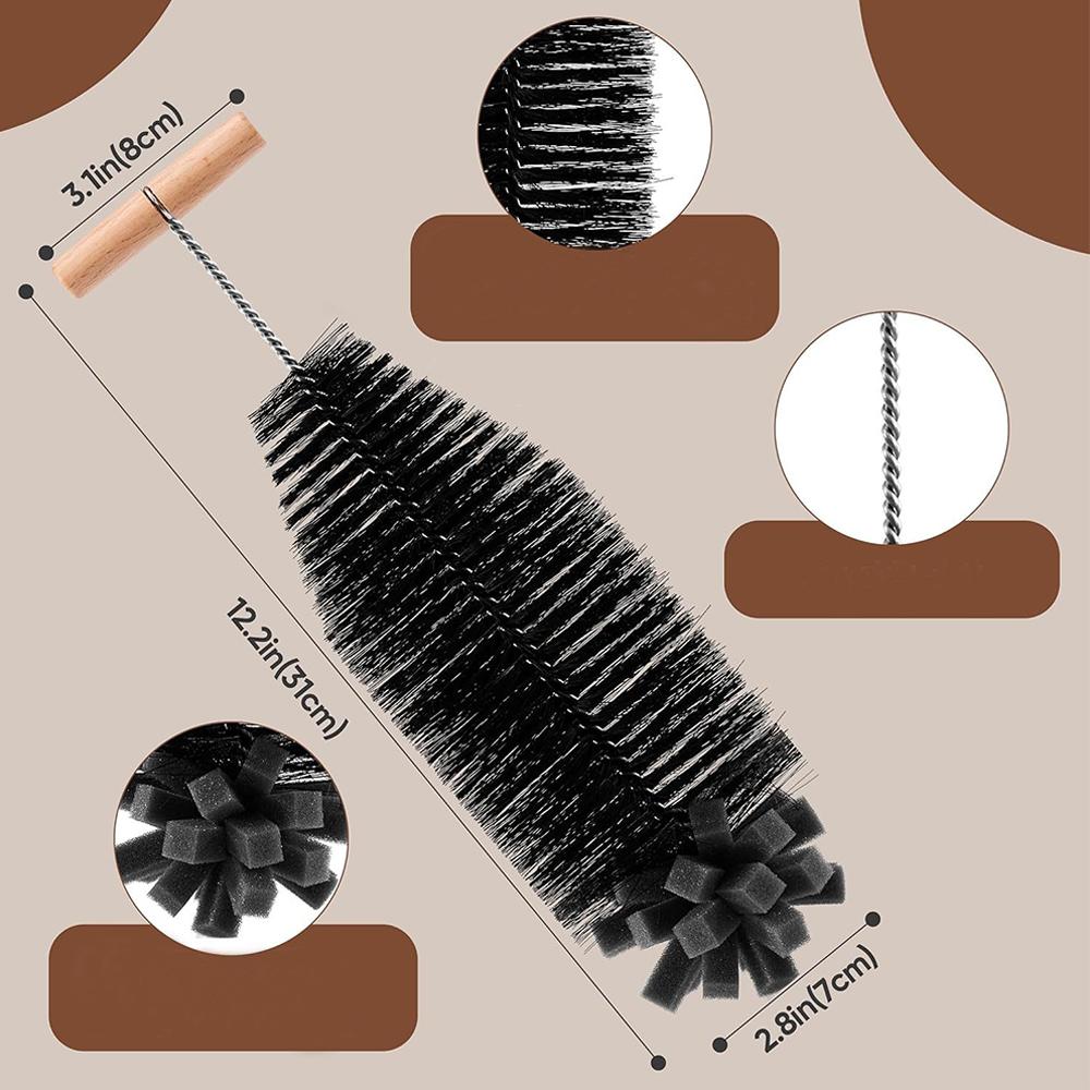 Щетка для бутылок 31 см для стеклянных бутылок SodaStream Crystal(черный)