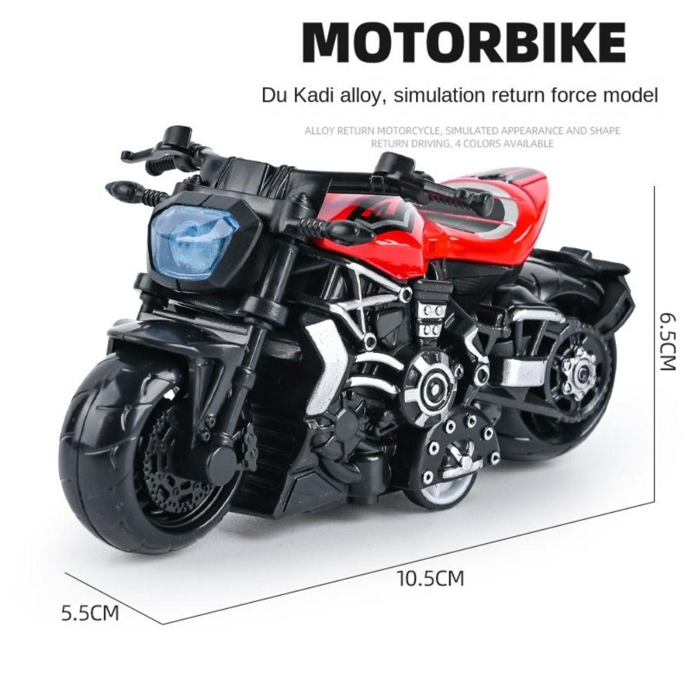 Zinc Zinc Alloy Pullback Motorcycle Model Mini Motorbike Model Simulation Motorbike Children's Gift