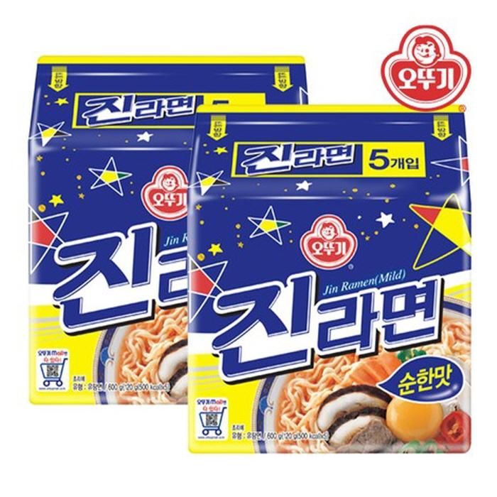 Ottogi Ottogi Jin Ramen Mild Flavor BTS Выбор Джина и набор кукол BTS