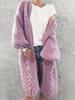 European and American Long Knitted Cardigan Sweater for Spring, Autumn, and Winter