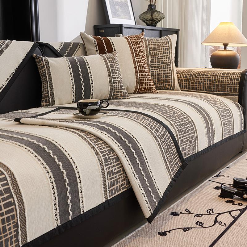 Чехлы для диванов Nordic Chenille для гостиной, противоскользящие, пылезащитные, широкополосные, универсальные диваны, диван Funda