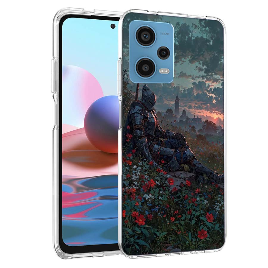 Чехол для телефона 'Цветочный Рыцарь Света' для Redmi Note 13 12 14 15 Pro Plus 13R 11 11T 11E 11S 10 Pro 10S 9 9S, Прозрачный TP