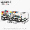 MOOXI Игровые Фигурки Медведей Хоррор Набор Сцены Офисной Сцены Модель Набор MOC Детали Конструктор Игрушки Для Детей Подарок на День Рождения