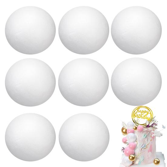 10 шт. шарики из пенопласта рождественские украшения для дошкольного детского сада шарики из пенопласта ручной работы для проектов DIY