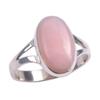Natural Pink Opal Gemstone 925 Solid Sterling Silver Jewelry Ring Size 9 D6z28
